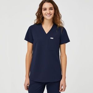 Figs Women’s Navy Catarina Scrub Top XS
